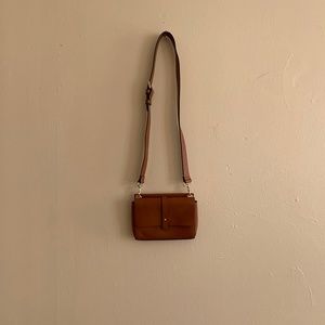 Gap Tan Leather Belt/Fanny Pack Bag